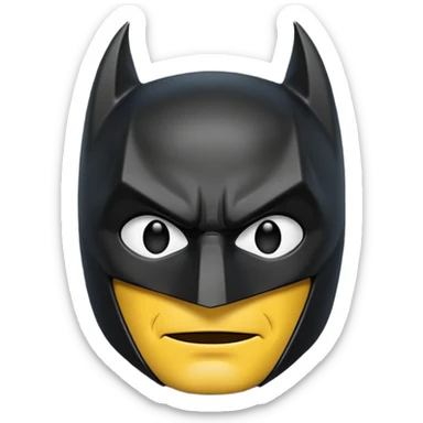 A batman emoji sticker