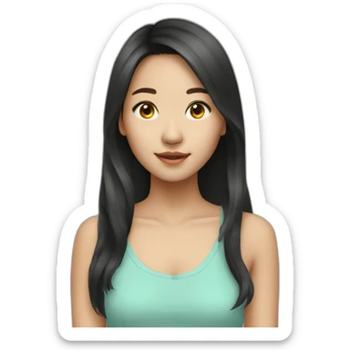 Pretty Asian Teenager sticker