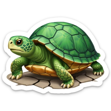 Turtle crashed in he truck sticker