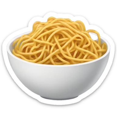 A bowl of spaghetti sticker