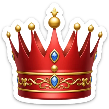 RED Crown King sticker