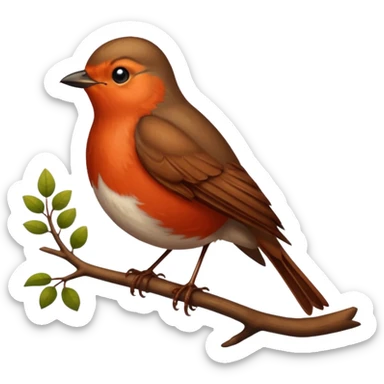 Robin bird sticker
