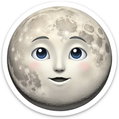 Moon sticker