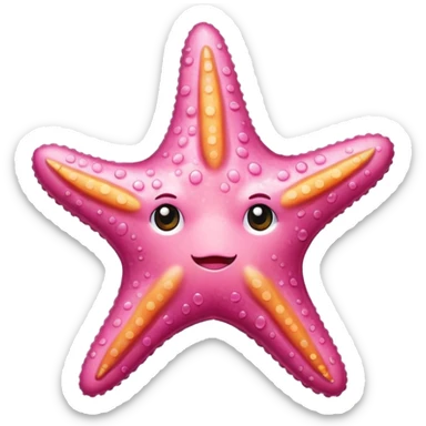 Blushed starfish sticker