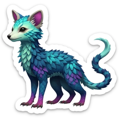 Modern Realistic Rare Fantasy Vernid-Trico-species by LiLaiRa full body sticker