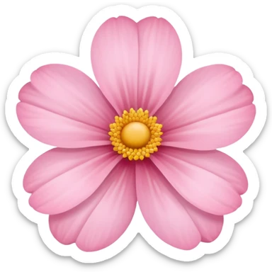 Baby pink flower sticker