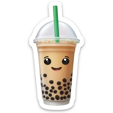 Bubble tea sticker