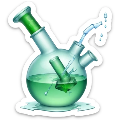 broken bong sticker