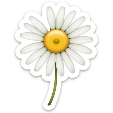  A wilting Daisy flower.  sticker