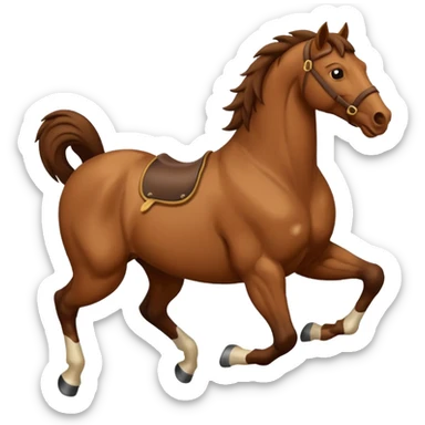 A horse rearing sticker
