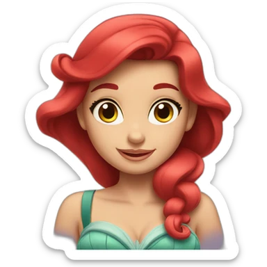 ariel disney sticker