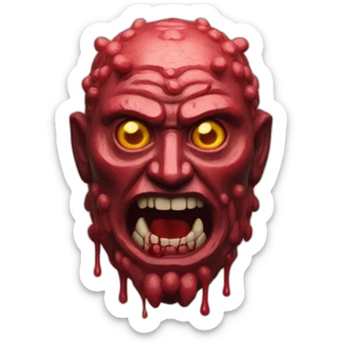 ancient chthonic god made of blood sticker