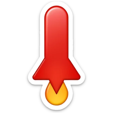 exclamation mark full red no face sticker