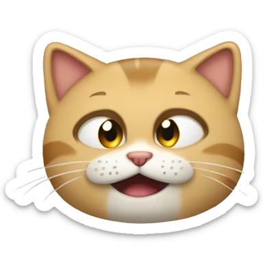 Un gato llorando sticker