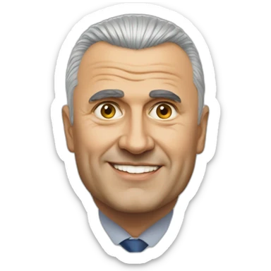 Bulgrain prime minister Boyko Borisov sticker