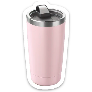 Light pink Stanley tumbler sticker