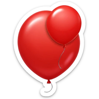 red balloon sticker