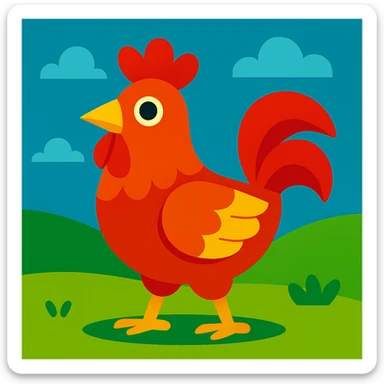 Chicken sticker
