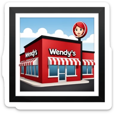 wendys sticker