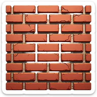 brick wall sticker