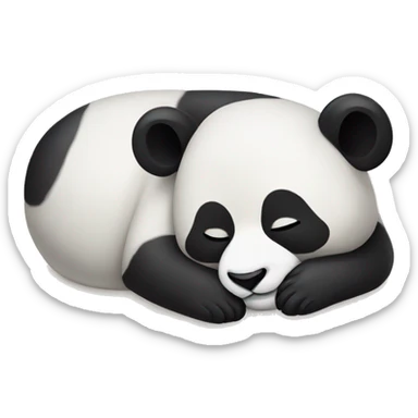 sleeping panda sticker