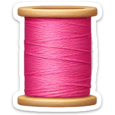 PINK thread spool sticker