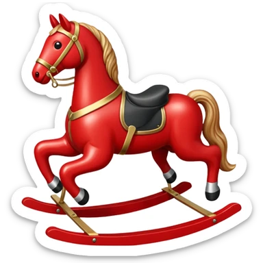 red Rocking Horse sticker