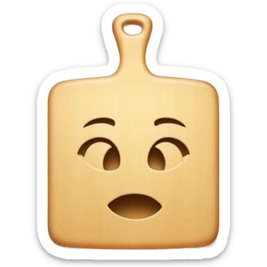 plastic cutting board sticker