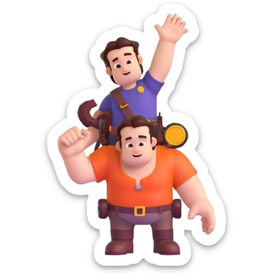 Wreck-it Ralph character sticker