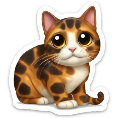 Tortoise shell cat sticker