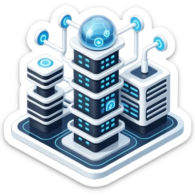 Machine learning architecture sticker