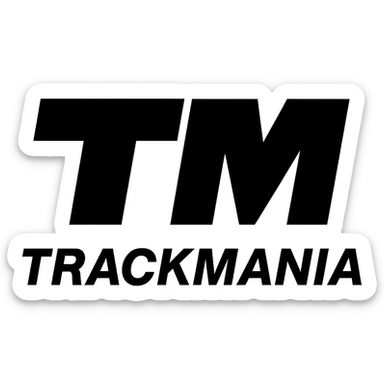 trackmania logo sticker