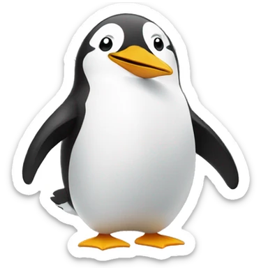 Pingouin qui fume  sticker