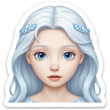 albino ice princess sticker