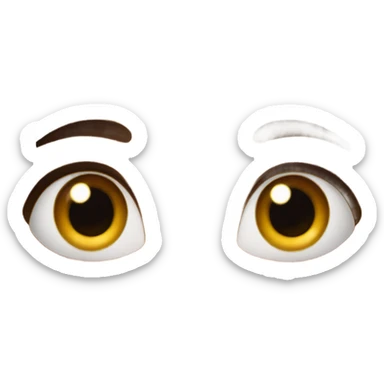 Brown girl with curly long brown hair rolling her eyes sticker