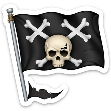 Fait moi cette emoji 🏴‍☠️ sticker