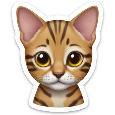 Bengal kitten sticker