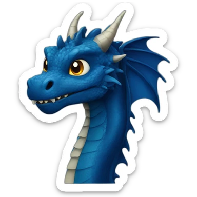 dark blue dragon sticker