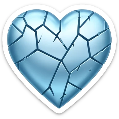 Corazón frio sticker