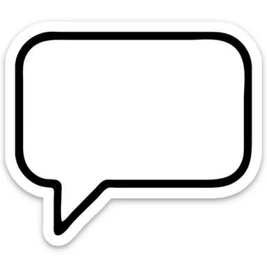 bubble text speech sticker