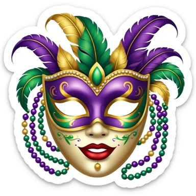 Mardi Gras sticker