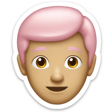 Light pink check sticker