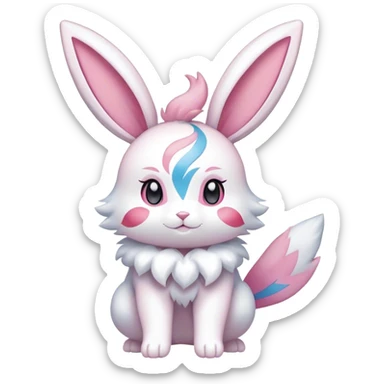 Sylveon-Bunny-Pokémon full body sticker