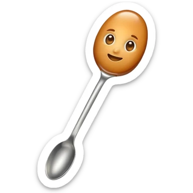 caramel on spoon sticker