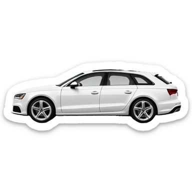  Audi with a Christmas tree on the roof  sticker