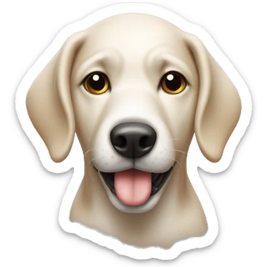 Chien avec une glace sticker