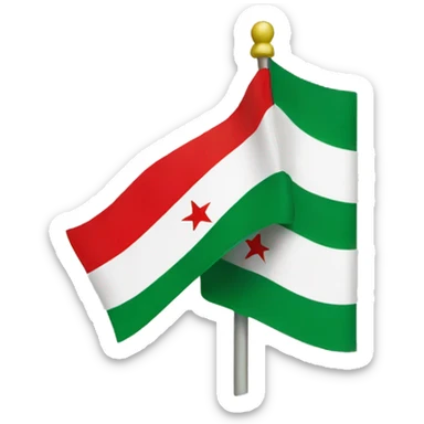 Green Syria flag sticker