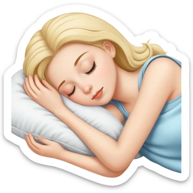 Chica durmiendo sticker