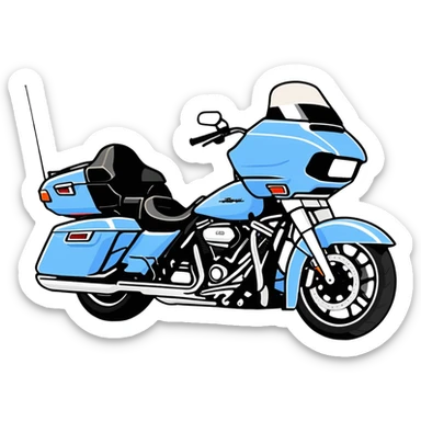 Harley road glide black sticker