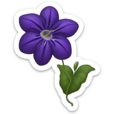 Purple Nightshade with veins sticker